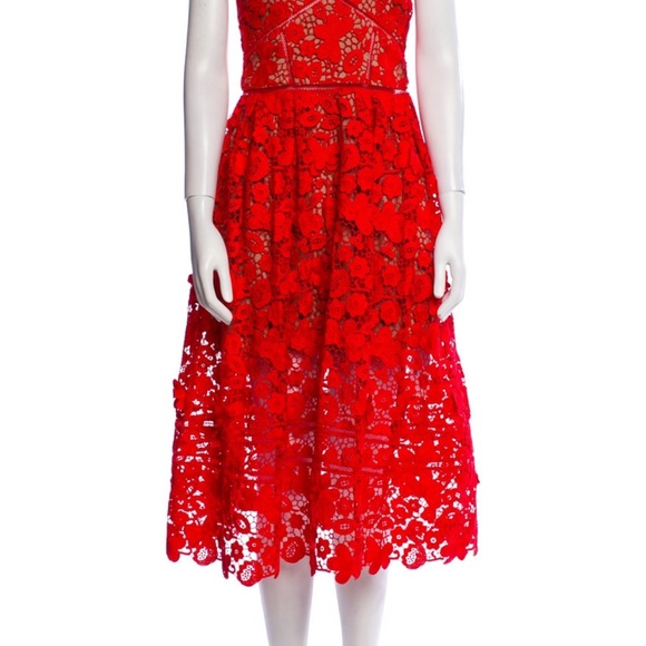 Self-Portrait Dresses & Skirts - Self-Portrait Lace Pattern Midi Dress [BRAND NEW] — Size 8
